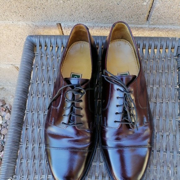 Cole Haan Lexington Men's Burgundy Cap Toe Derby Dress Shoes‎ Size 10.5 - Picture 2 of 10